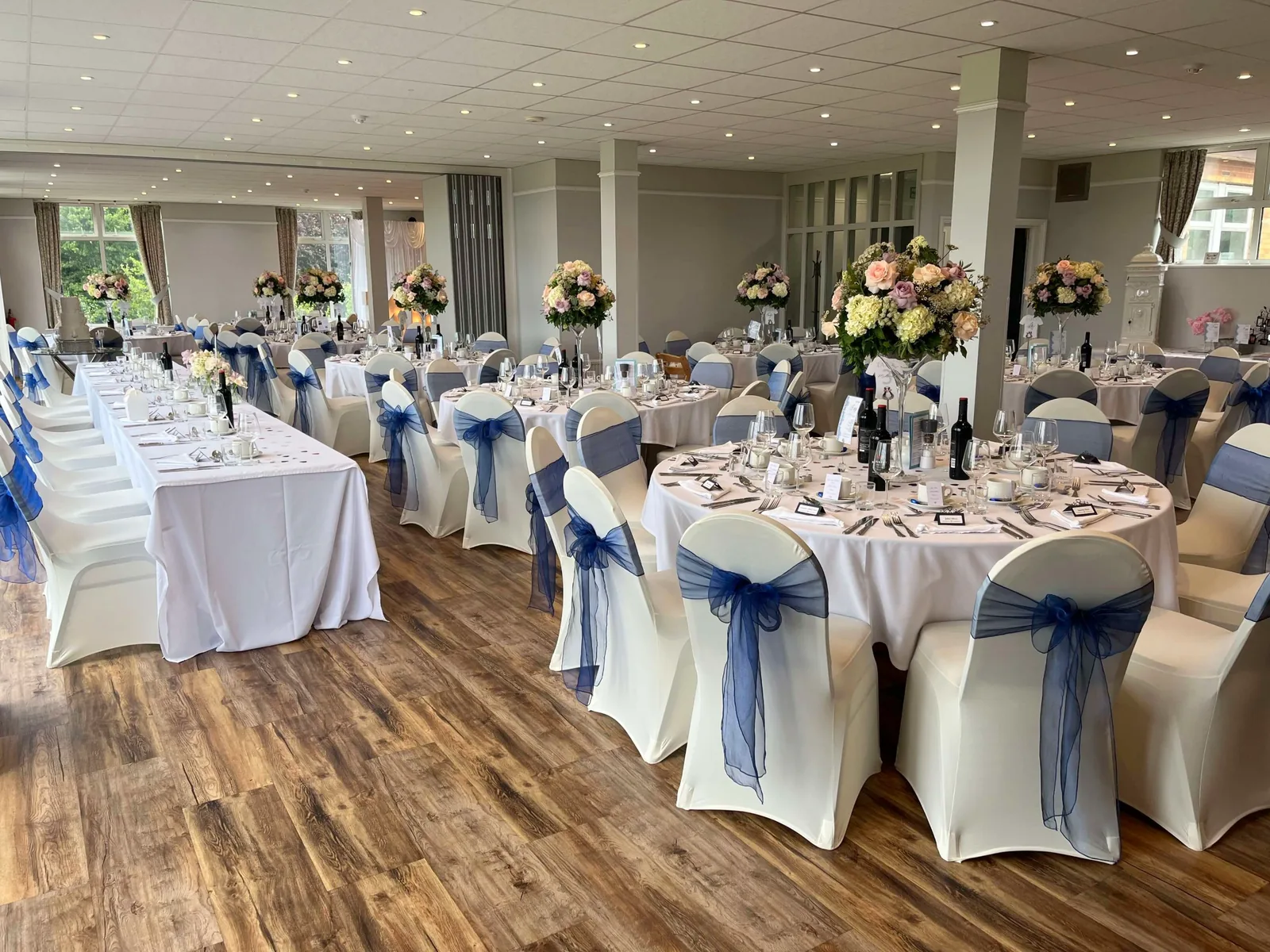 Brampton Park Golf Club 2 Event room set for a wedding at Brampton Park