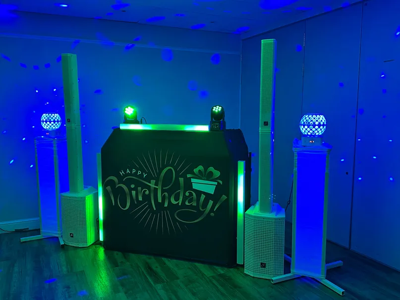 Venue Hire & Events 6 Disco lights for a birthday party at Brampton Park Golf Club