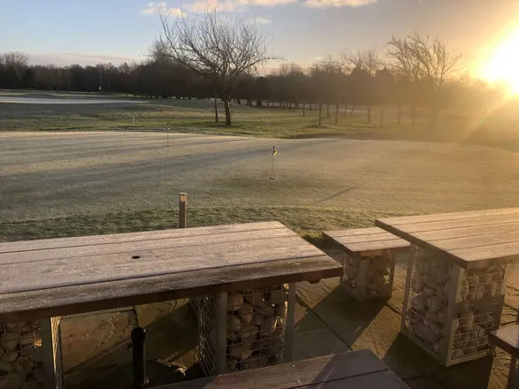 Venue Hire & Events 20 Frosty sunrise over the putting green at Brampton Park Golf Club