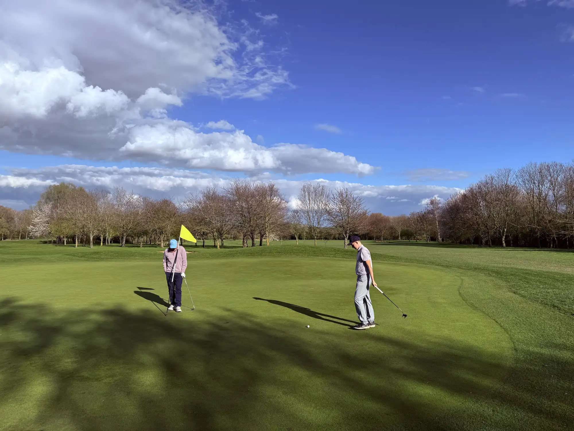 Brampton Park Golf Club 5 Golfers on the green at Brampton Park Golf Club