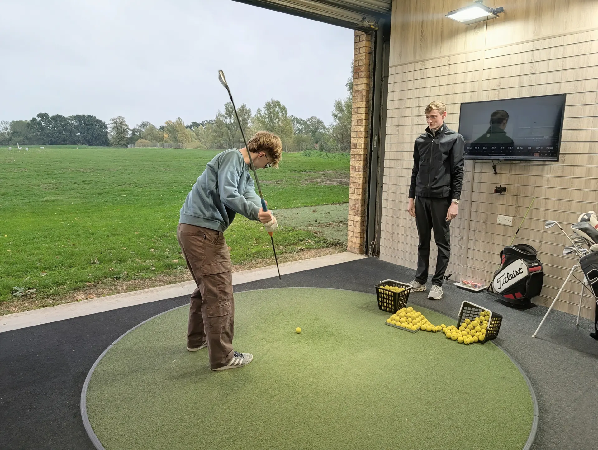 Brampton Park Golf Club 4 Covered bay at the Brampton Park driving range